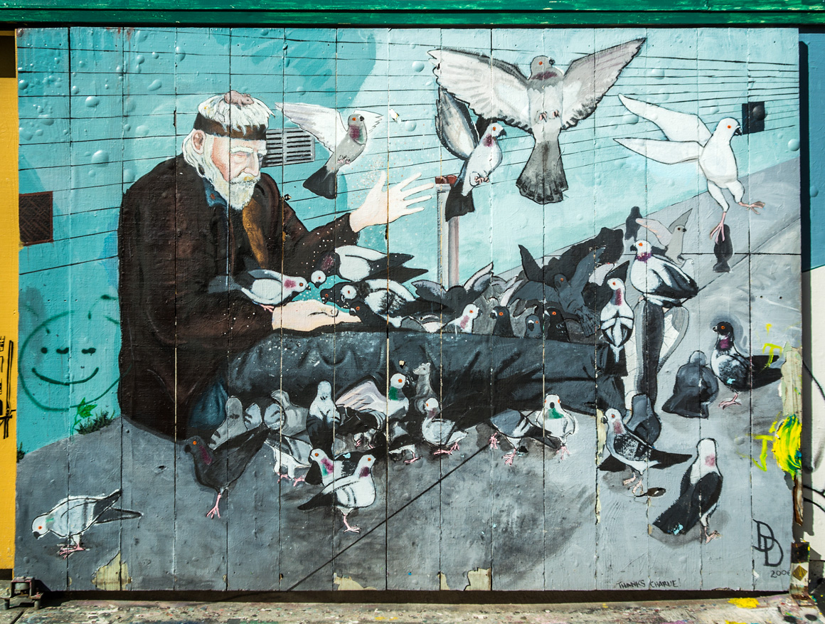 Daniel doherty street art on Clarion Alley in San Francisco